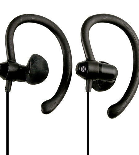 MOKI 90 degree Sports Earphones - Black