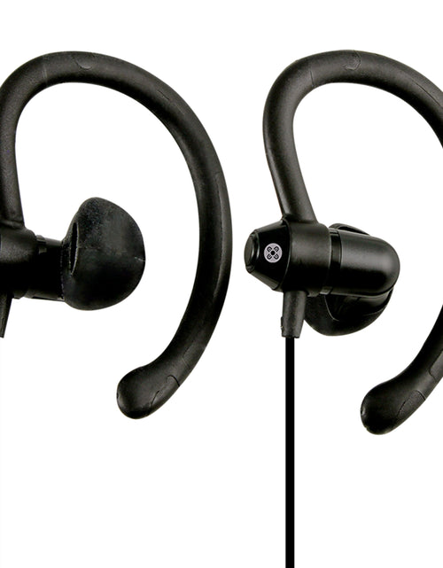 Load image into Gallery viewer, MOKI 90 degree Sports Earphones - Black
