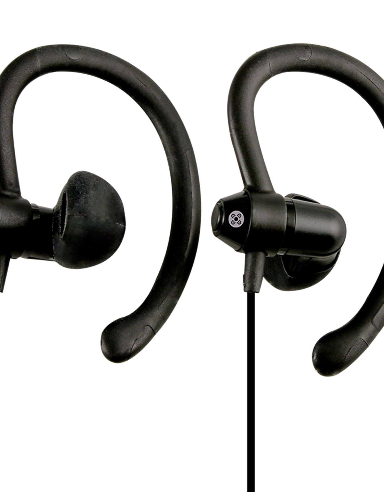 MOKI 90 degree Sports Earphones - Black