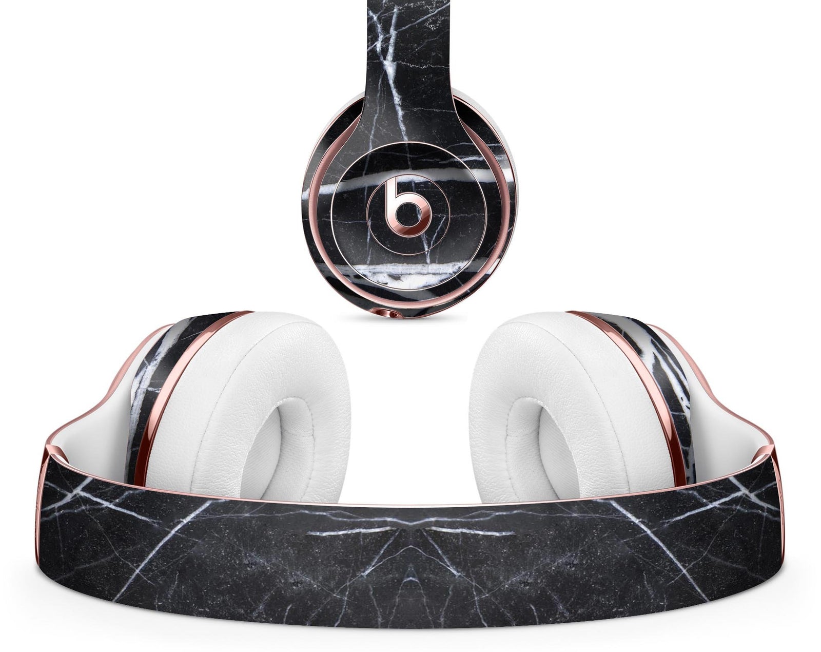 Natural Black & White Marble Stone - Full Body Skin Decal Wrap Kit for