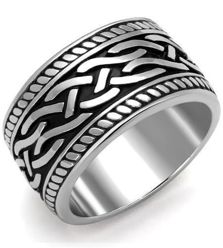 Men Stainless Steel Epoxy Rings TK2239