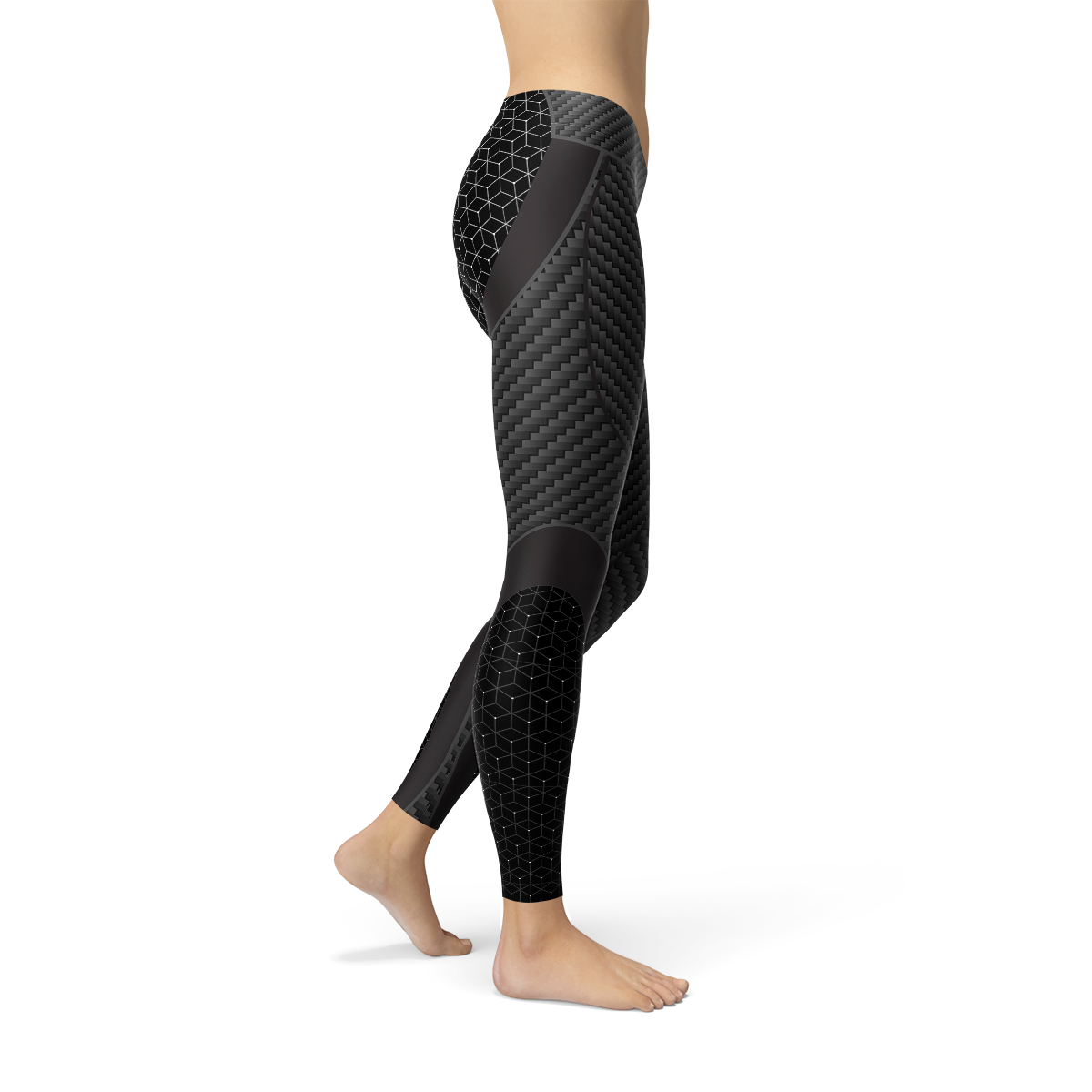 Womens Carbon Fiber Sports Leggings